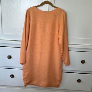 Oscar De La Renta Silk Orange long sleeve dress size 4